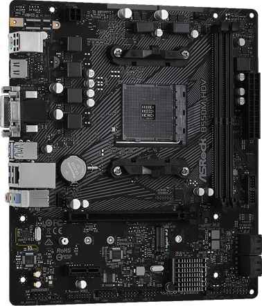 ASRock B550M-HDV AM4 AMD B550 SATA 6Gb/s Micro ATX AMD Motherboard